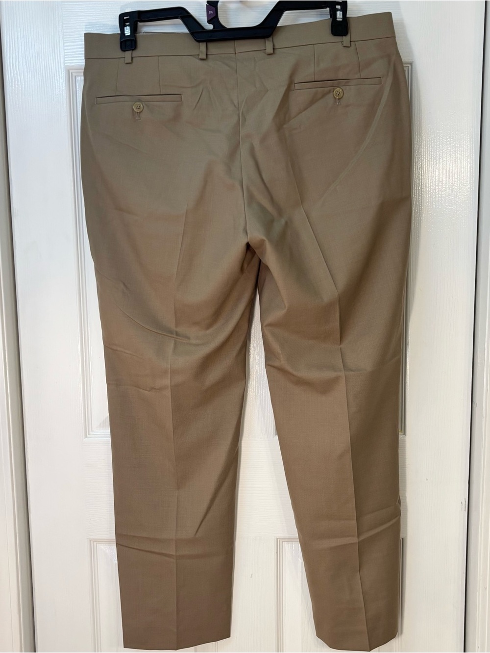 Lauren Ralph Lauren Total Comfort 100% Wool Men's Trouser, 36x30, Khaki/Taupe - Picture 2 of 15